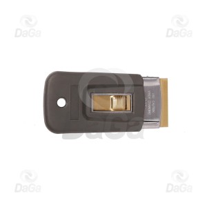 Skrobak kieszeniowy HANDLEY z osłoną gumową