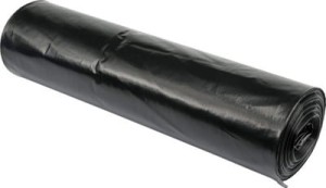 Worki foliowe na odpady czarne mocne, LD120/25