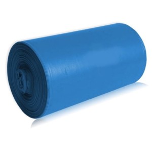 Worki foliowe na odpady, niebieskie, mocne, LD60/25