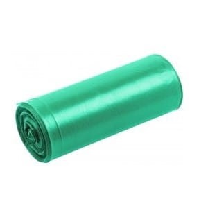 Worki foliowe na odpady, zielone, mocne, LD35/25