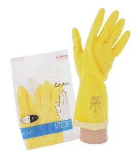 Rękawice gospodarcze Vileda CONTRACT, żółte, Rozmiar L