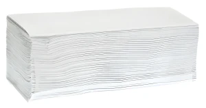 RĘCZNIK PAPIEROWY ZZ, BIAŁY,  1-Warstwowy, MAKULATURA, KART.=4000SZT. (3435)