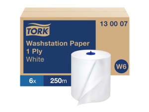 RĘCZNIK W ROLI BIAŁY, Matic W6 Tork 130007, 250m x 6 rol.