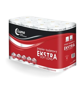 LUNA - Papier toaletowy Extra Soft Long - celuloza, 3 warstwy, 1 op. = 24 rol. (23030)