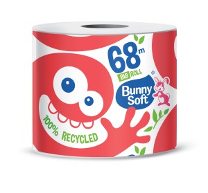 Bunny Soft BIG ROLKA - PAPIER TOALETOWY, BIAŁY, 2WARSTWY, MAKULATURA, 68 M, OP. 16 ROL.  (1028)