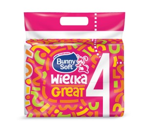 Bunny Soft WIELKA 4 - PAPIER TOALETOWY, 2 WARSTWY, 1 ROL-50 M, OP.=4 SZT.(4005) 