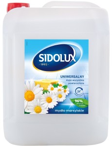 SIDOLUX - Płyn do mycia podłóg 5L - Mydło Marsylskie 